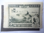 Sellos de Europa - Espa�a -  Ed: 583 -Pro Unión Iberoamericana - Primer vuelo Macánico 1906 -Brasil Santos Dumont