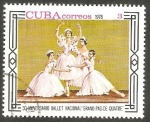 Sellos de America - Cuba -  30 Anivº Ballet Nacional Grand Pas De Quatre