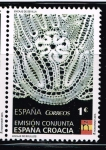 Stamps Europe - Spain -  Edifil  4958  Encaje de Bolillos.  Croacia-España.  Encaje de Sevilla.