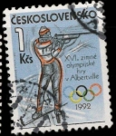 Stamps Czechoslovakia -  2909 - Olimpiadas de invierno en Albertville