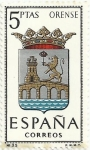 Sellos de Europa - Espa�a -  ESCUDOS DE CAPITAL DE PROVINCIA. GRUPO III. Nº 35. OURENSE. EDIFIL 1561