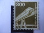 Stamps Germany -  Alemania DDR. Magnetbahn.