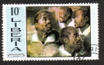 Stamps Liberia -  Rubens : Heads of Negroes