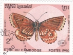 Stamps Cambodia -  mariposa