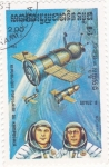 Sellos de Asia - Camboya -  aeronautica- Soyuz-8