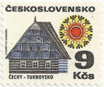 Sellos del Mundo : Europa : Checoslovaquia : ARQUITECTURA TRADICIONAL. TURNOV, CHEQUIA. YVERT CS 1838