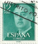 Sellos de Europa - Espa�a -  SERIE BÁSICA FRANCO. VALOR FACIAL 12 Pts. EDIFIL 2227