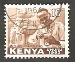 Stamps Kenya -  2 - Artesano