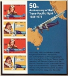 Stamps Australia -  Early Aviatiors (Hoja conmemorativa) AU 675a