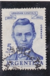 Stamps Argentina -  Abraham Lincoln