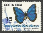 Sellos del Mundo : America : Costa_Rica :  Morpho peleides (1494)