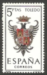 Stamps Spain -  1696 - Escudo de Toledo 