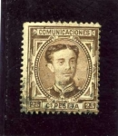 Stamps Spain -  Alfonso XII. Filigrana Castillo