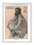 Stamps Spain -  Sahara Tipos Indigenas (1)