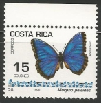 Sellos del Mundo : America : Costa_Rica : Morpho peleides (1494)