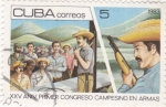 Stamps Cuba -  XXV Aniv.congreso campesino en armas