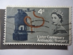 Sellos de Europa - Reino Unido -  Elizabeth II - Lister Centenary -Antiseptic Suregery-Centenario Lister-Cirugía Antiséptica.