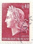 Sellos de Europa - Francia -  SERIE MARIANNE DE CHEFFER. VALOR FACIAL 0.40 FF. YVERT FR 1536B