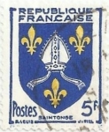 Stamps France -  SERIE ESCUDOS PROVINCIALES. SAINTONGE. YVERT FR 1005