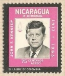 Stamps Nicaragua -  John F Kennedy (1917-1963)