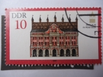 Stamps Germany -  DDR - Rathaus in Rostock