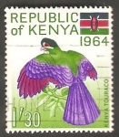 Stamps Kenya -  18 - Tauraco