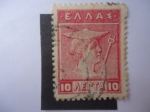 Stamps Greece -  Hermes