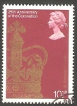 Stamps United Kingdom -  865 - 25 Anivº de la coronación de su Majestad Elizabeth II