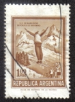 Stamps : America : Argentina :  Ski Jumper