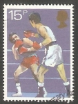 Stamps United Kingdom -  Boxeo