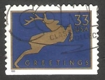 Stamps United States -  3001 a - Silueta de un ciervo