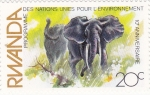 Stamps Rwanda -  elefantes