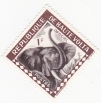 Sellos del Mundo : Africa : Burkina_Faso : elefante