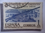 Sellos de Europa - Espa�a -  Bicentenario de la Constitución de los Estados Unidos. Fusil para Infantería modelo 1.757.