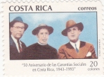 Sellos del Mundo : America : Costa_Rica : 50 aniver.de las Garantias Sociales