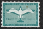 Sellos de America - ONU -  Plane - Bird, New York