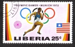 Sellos de Africa - Liberia -  Juegos Olímpicos de Verano 1972 , Munich