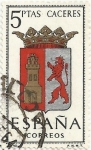 Sellos de Europa - Espaa -  ESCUDOS DE CAPITAL DE PROVINCIA. GRUPO I. Nº 10. CÁCERES. EDIFIL 1415