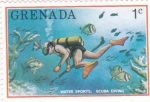 Sellos del Mundo : America : Grenada : submarinismo