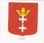 Sellos de Europa - Polonia -  escudo-DANZING   -sin valor postal