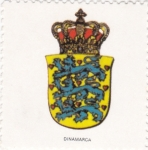 Sellos de Europa - Dinamarca -  escudo-DINAMARCA   -sin valor postal