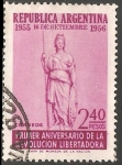 Stamps : America : Argentina :  Primer aniversario  de la Revolucion Libertadora