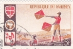 Stamps Benin -  señales con banderas