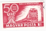 Stamps Hungary -  50 aniversario ferrocarril Nemzetkozi-Vasutegylet