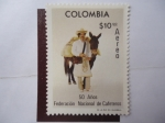 Stamps Colombia -  Scott/C-642 - 50 Años-Federación Nacional de Cafeteros