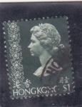 Stamps Hong Kong -  Isabel II