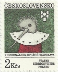 Sellos del Mundo : Europa : Checoslovaquia : XII BIENAL ILUSTRACIÓN DE BRATISLAVA. CARTEL DE S. EIDRIGEVICIUS. YVERT CS 2895