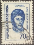 Stamps Argentina -  José de San Martín 