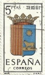 Stamps Spain -  ESCUDOS DE CAPITAL DE PROVINCIA. GRUPO IV. Nº 48. TERUEL. EDIFIL 1642