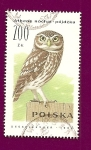 Sellos de Europa - Polonia -  Fauna -  Aves - Mochuelo Europeo